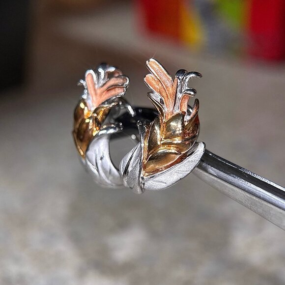 925 Tulip Flower Earrings - Picture 3 of 10